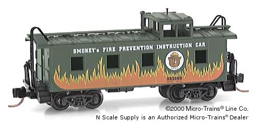 MTL - Caboose, Cupola - Smokey the Bear - Micro-Trains 100100